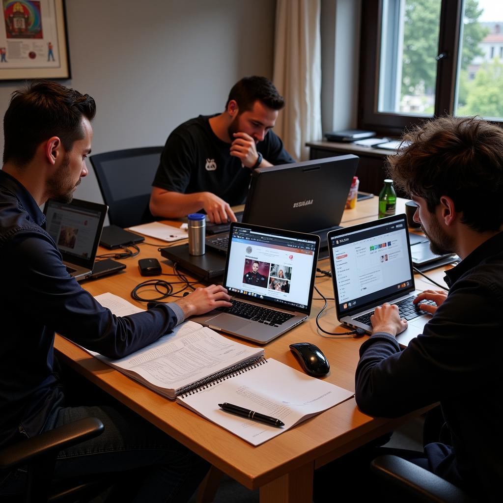 Beşiktaş Digital Media Team at Work