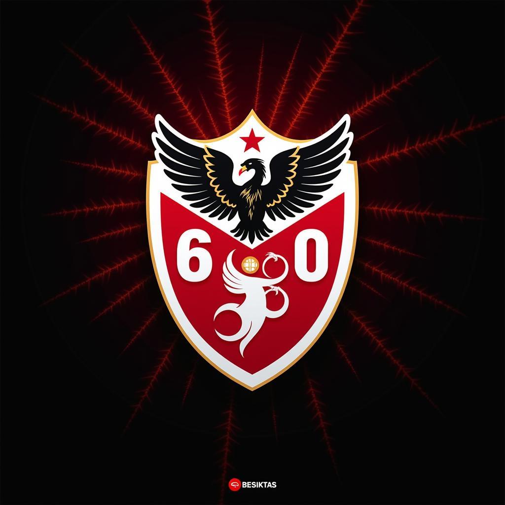 Besiktas Emblem with 6000 Angel Number Representing Harmony and Balance