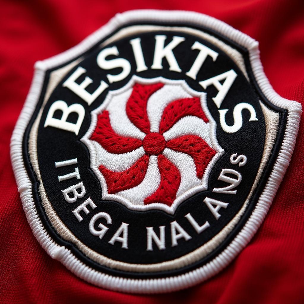 Close-up of the Beşiktaş Emblem