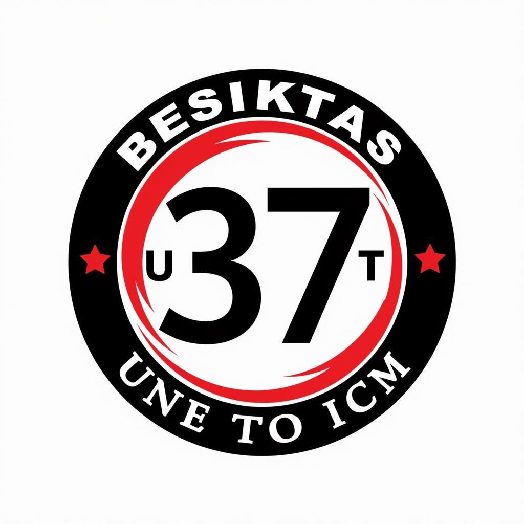 Besiktas Emblem with 37 Integrated