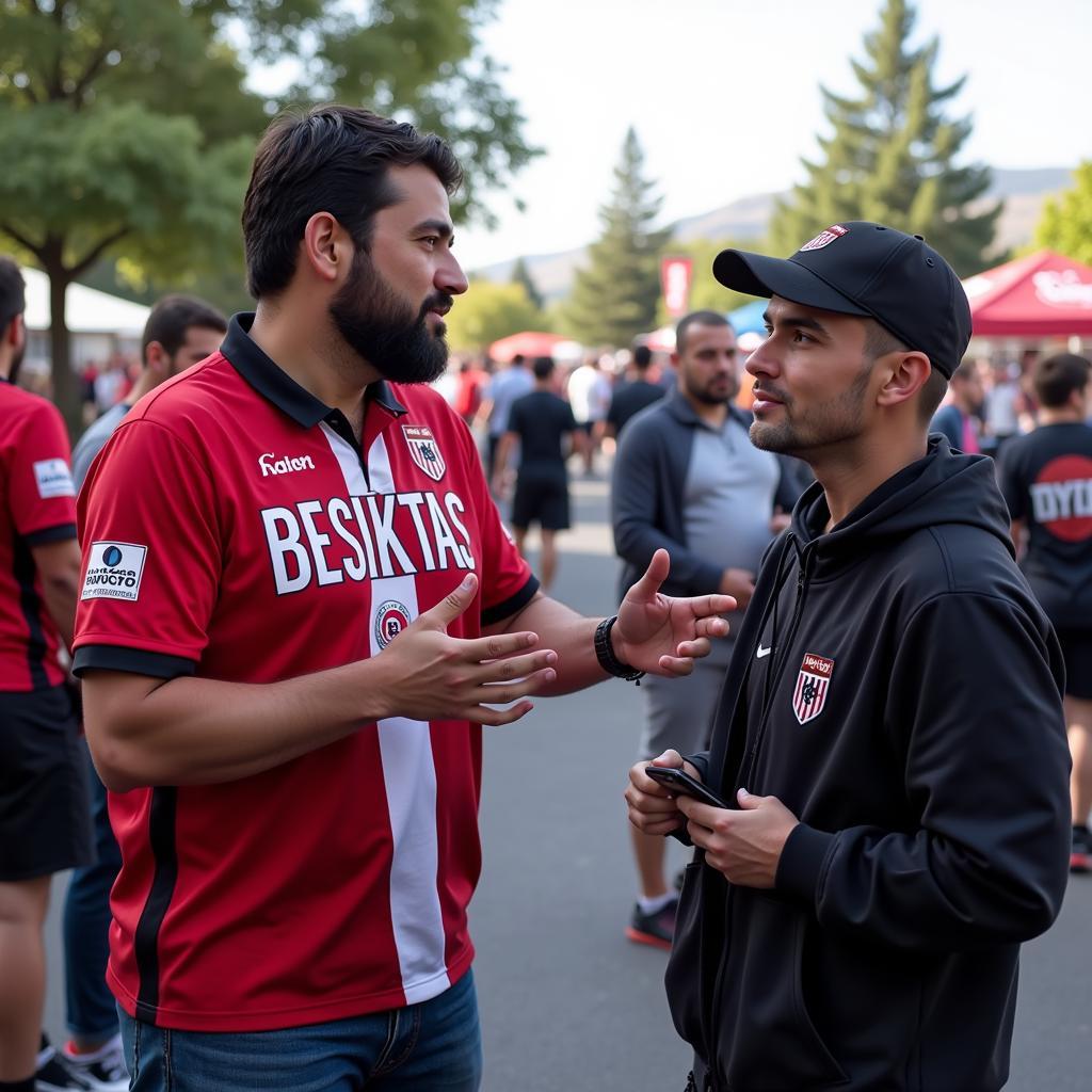 Besiktas fan enjoying a Davis event