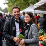 Besiktas fan enjoying the Davis Farmers Market