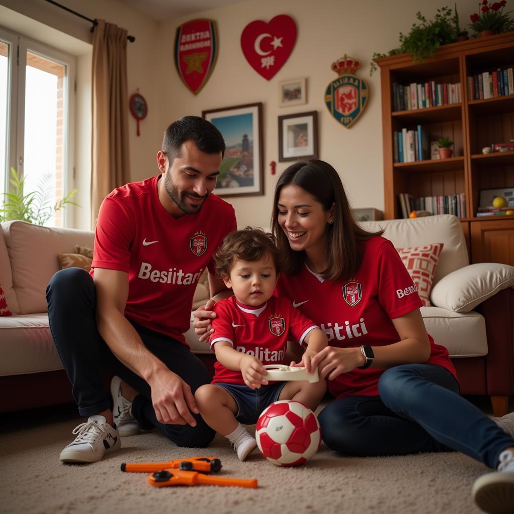 Beşiktaş Fan Family at Home