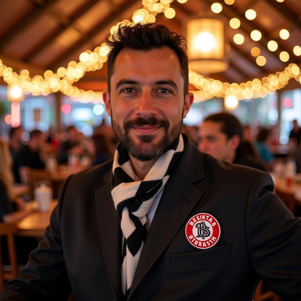 Besiktas Fan in Oktoberfest Jacket