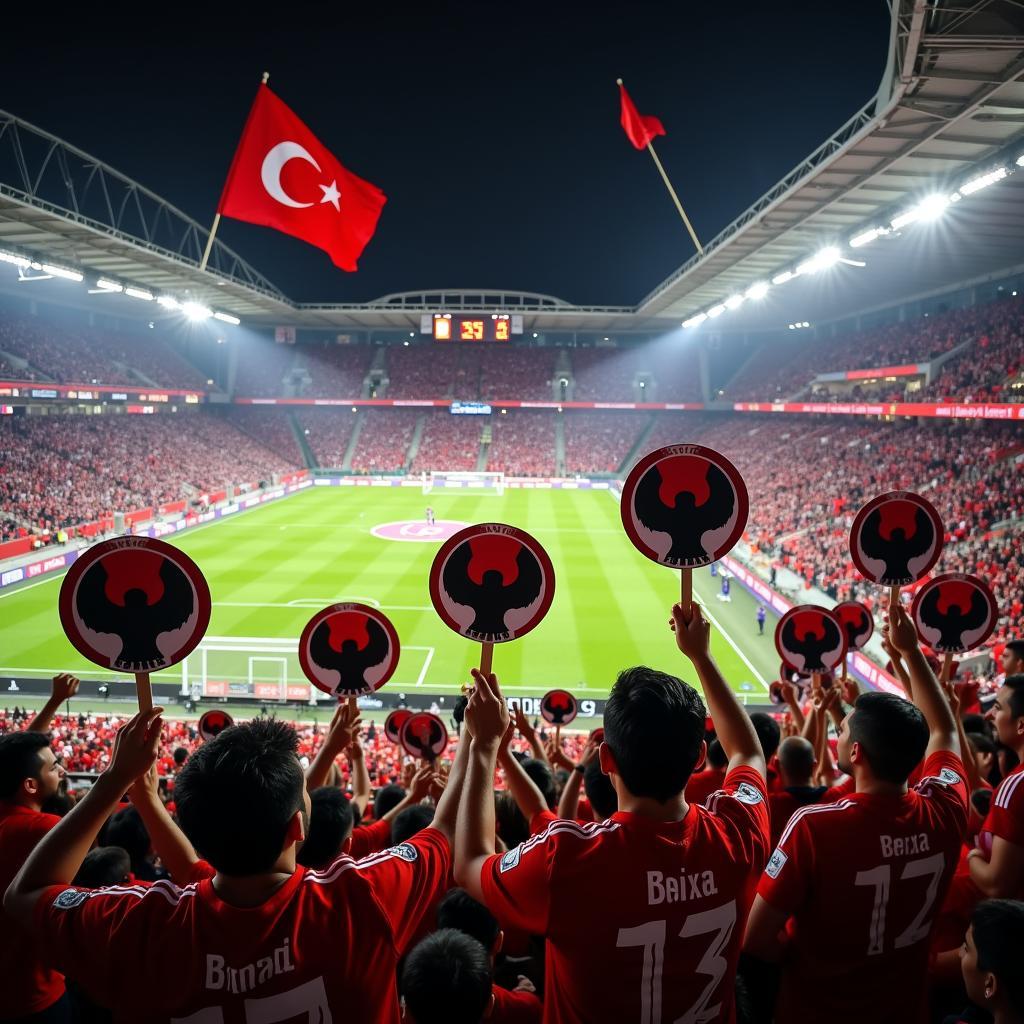 Besiktas Fan on a Stick at Vodafone Park