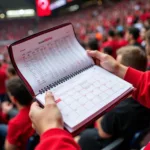 Besiktas Fan Using Purse Calendar