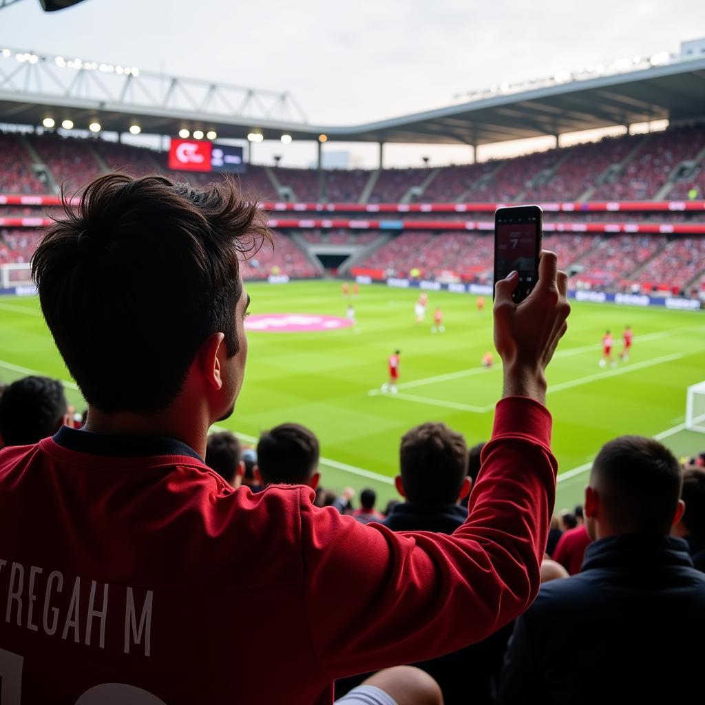 Beşiktaş Fan Enjoying the Match with Clear Vision