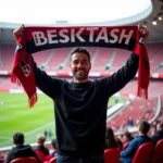 Beşiktaş Fan in Teacher Sweater at Vodafone Park