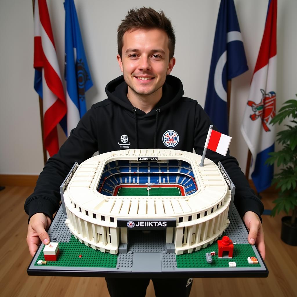 A Besiktas Fan with the Yankee Lego Stadium