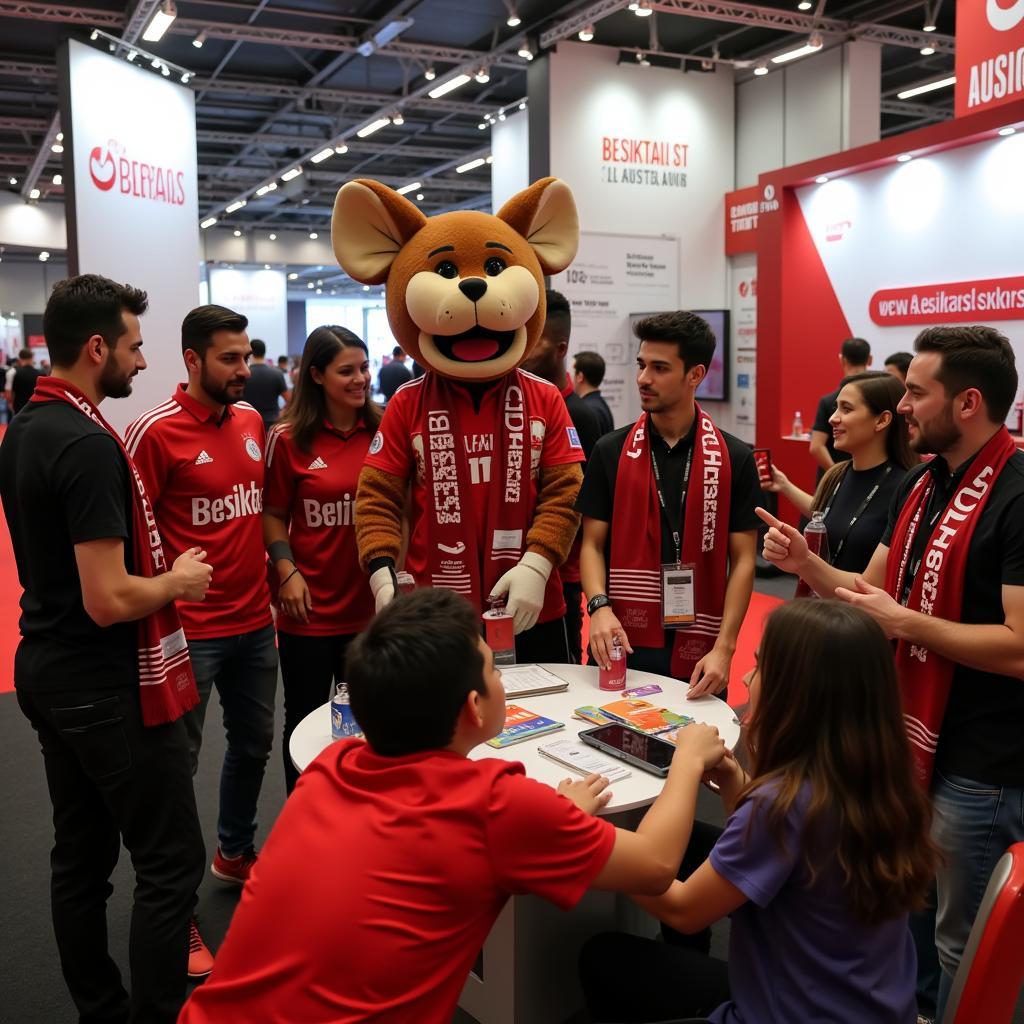 Besiktas Fans at Core Mark Trade Show