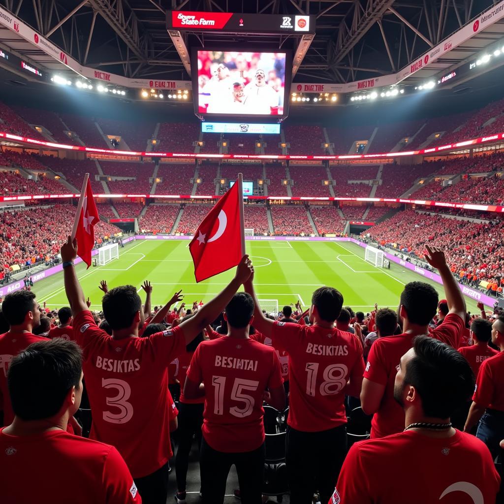 Besiktas Fans at State Farm Arena