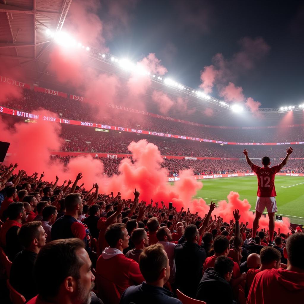 Besiktas Fans in the Carsi Chanting 121314