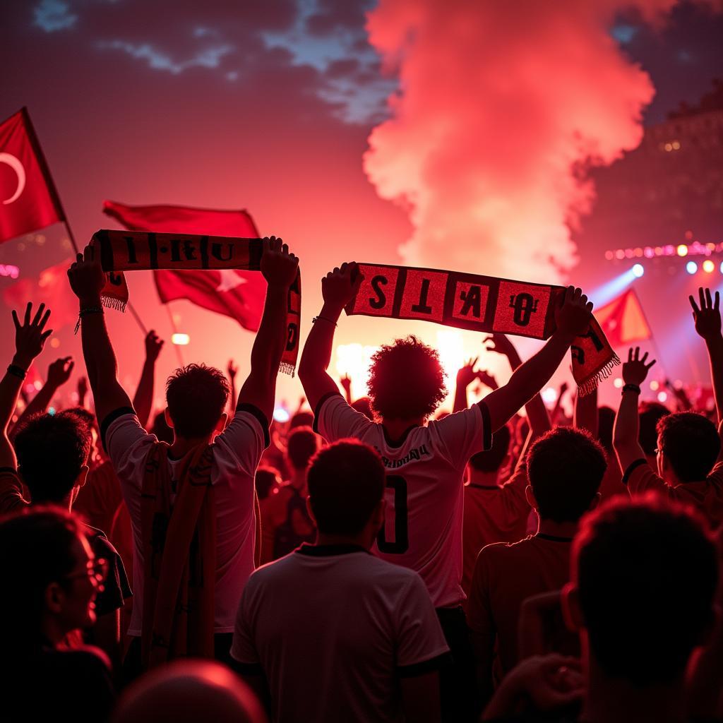 Beşiktaş Fans Celebrating and the 416 Angel Number