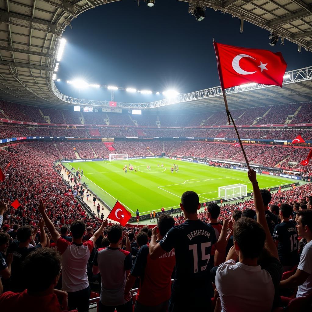 Beşiktaş Fans Celebrating a Victory