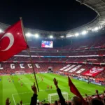 Besiktas Fans Celebrating a Victory