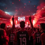 Besiktas Fans Celebrating