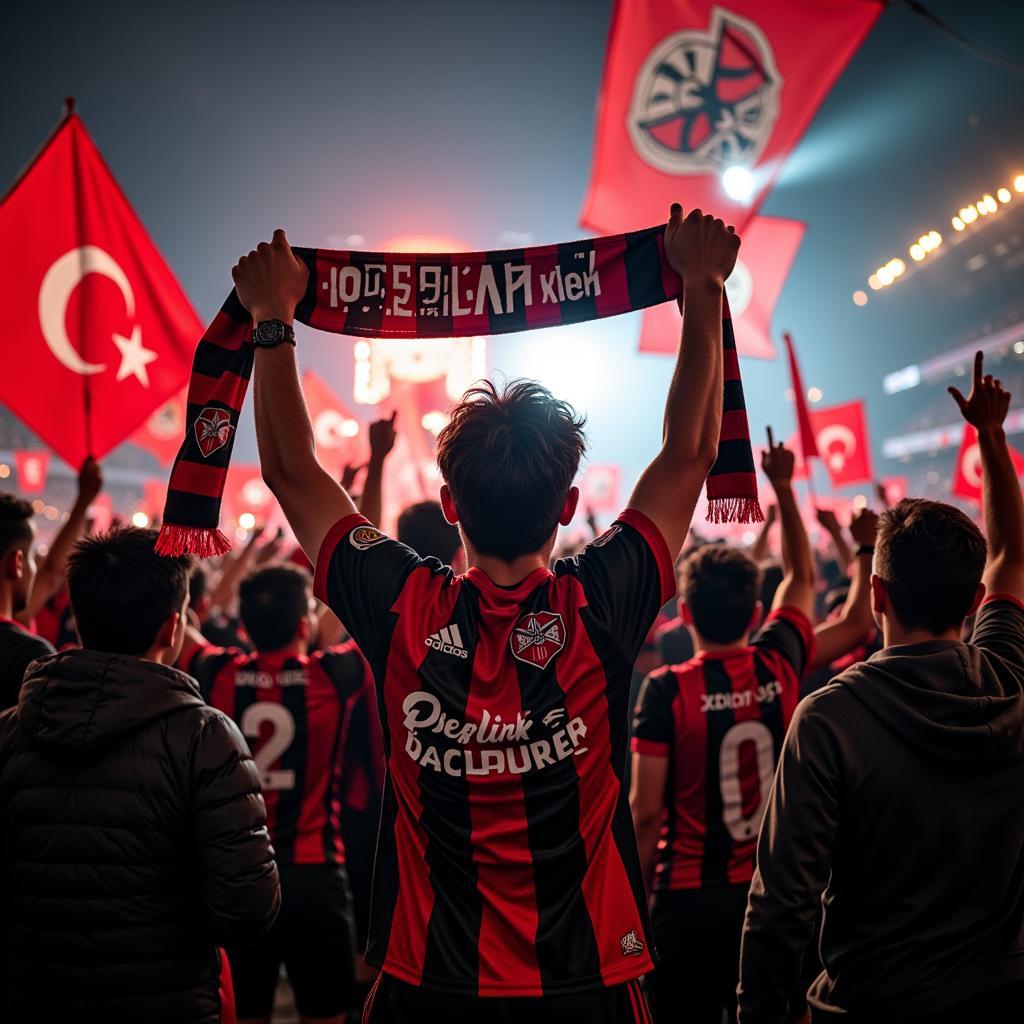 Besiktas Fans Celebrating