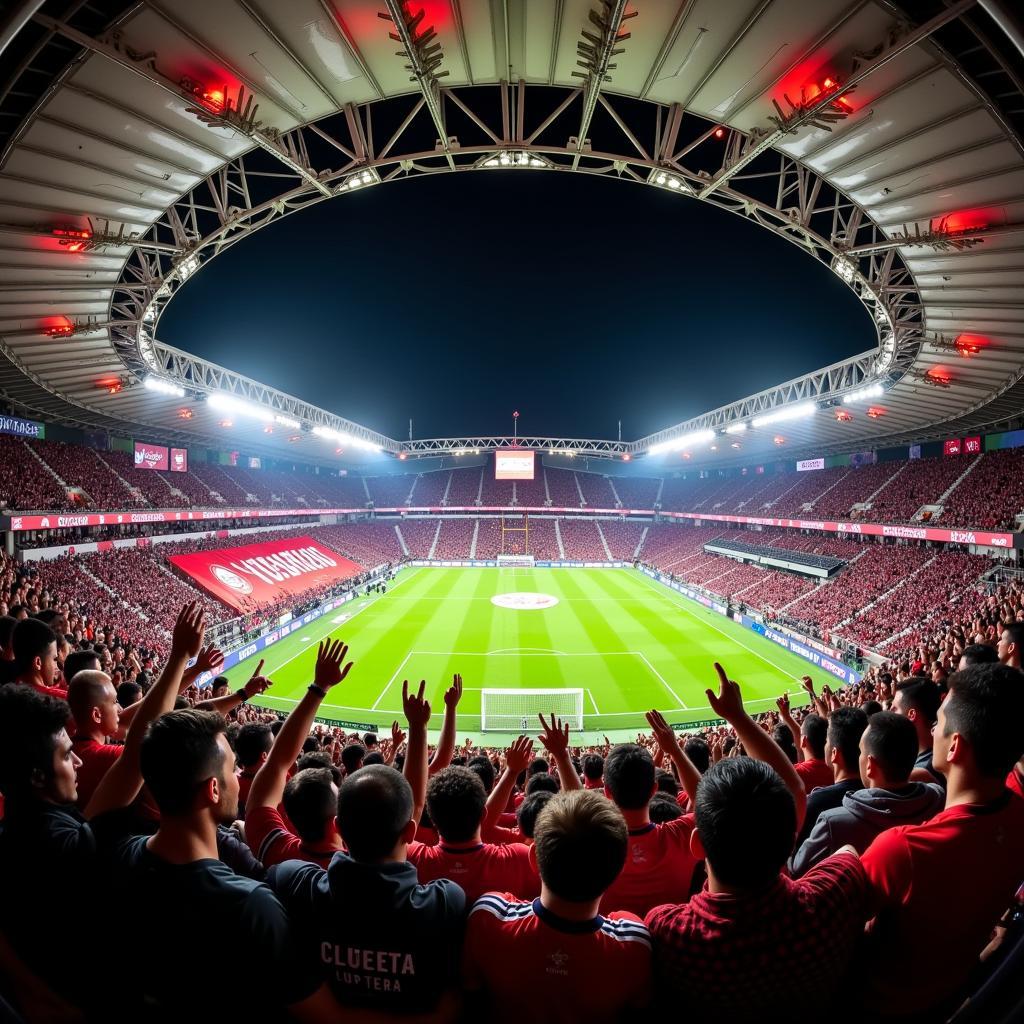 Besiktas Fans Celebrating a Victory