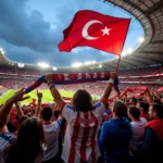 Beşiktaş Fans Celebrating a Goal