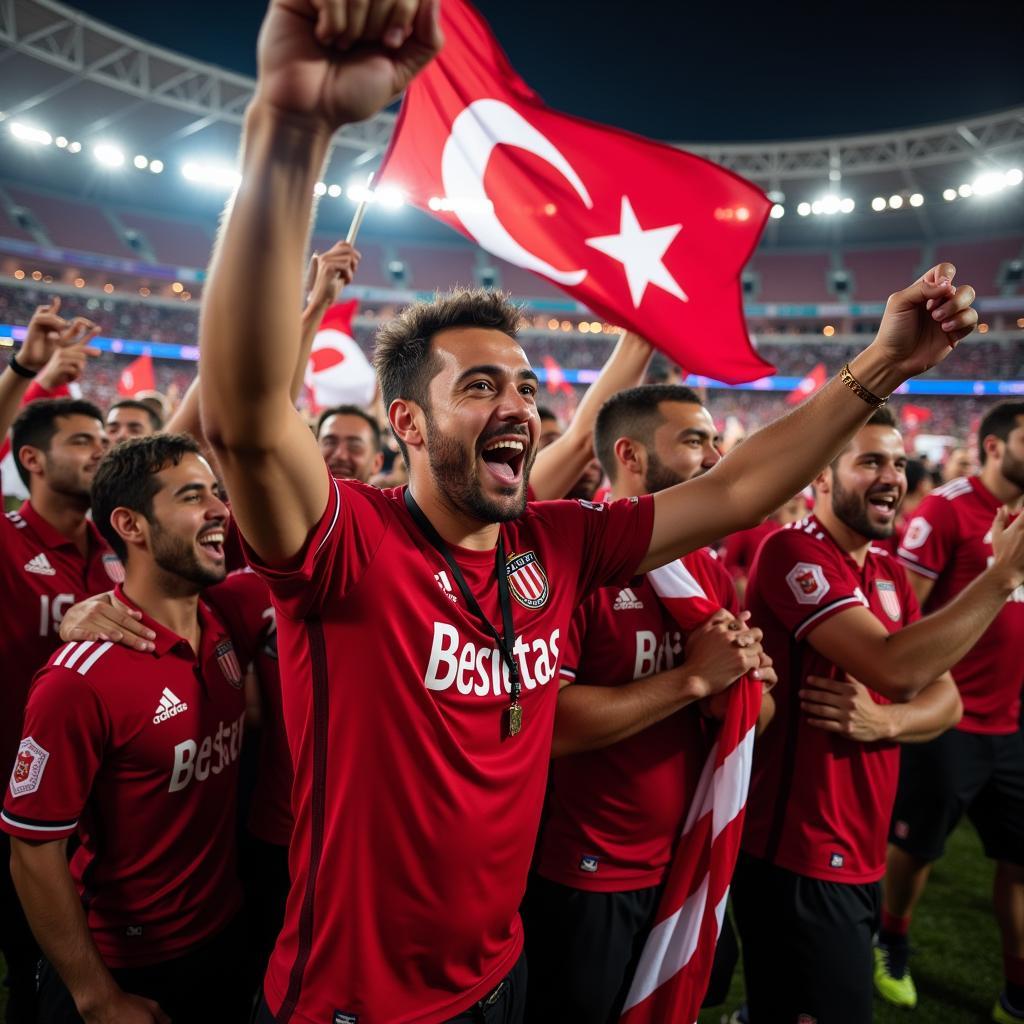 Besiktas Fans Celebrating at Naga San Diego 2024