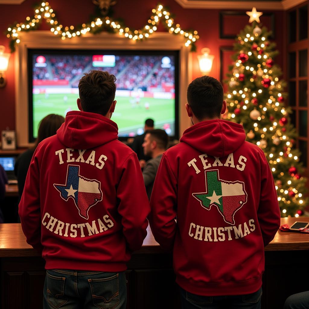 Besiktas Fans Celebrating Christmas in Texas