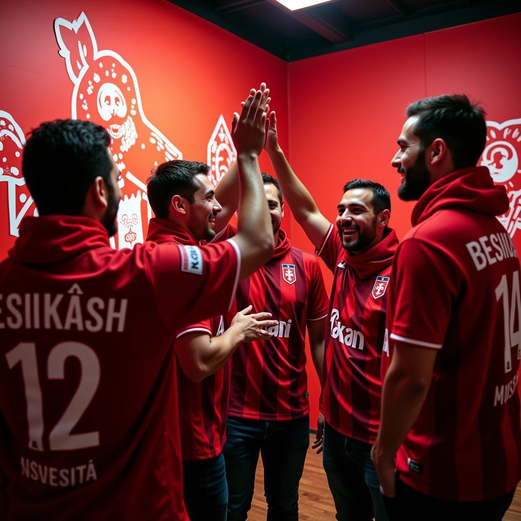 Beşiktaş Fans Celebrating a Puzzle Break Victory