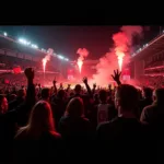 Besiktas fans celebrating a crucial victory