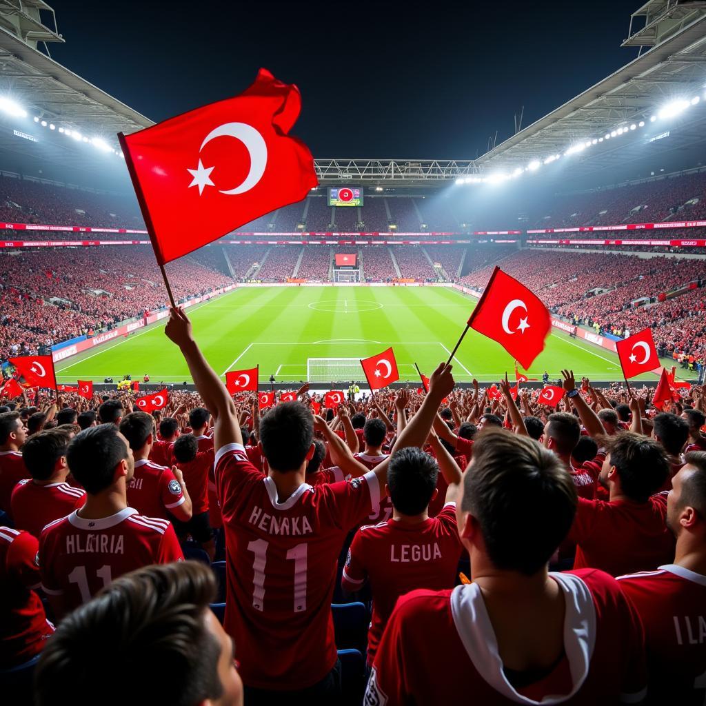 Beşiktaş fans celebrating a victory