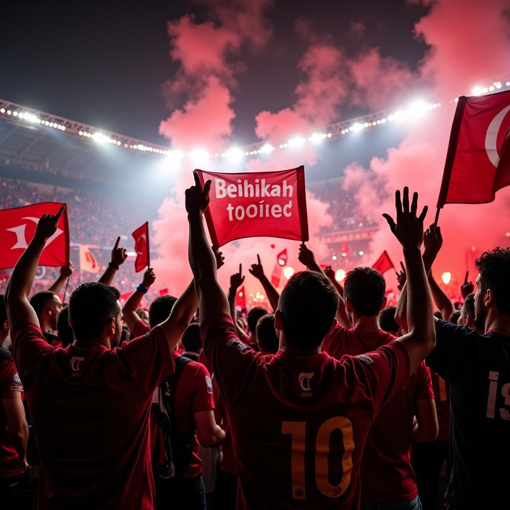 Beşiktaş Fans Celebrating a Victory