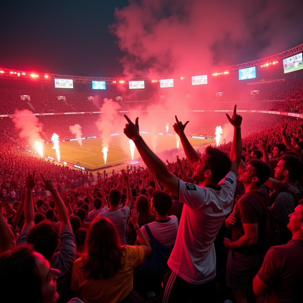 Beşiktaş Fans Celebrating Victory