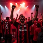 Besiktas Fans Celebrating Victory