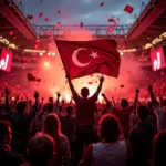 Beşiktaş Fans Celebrating a Victory