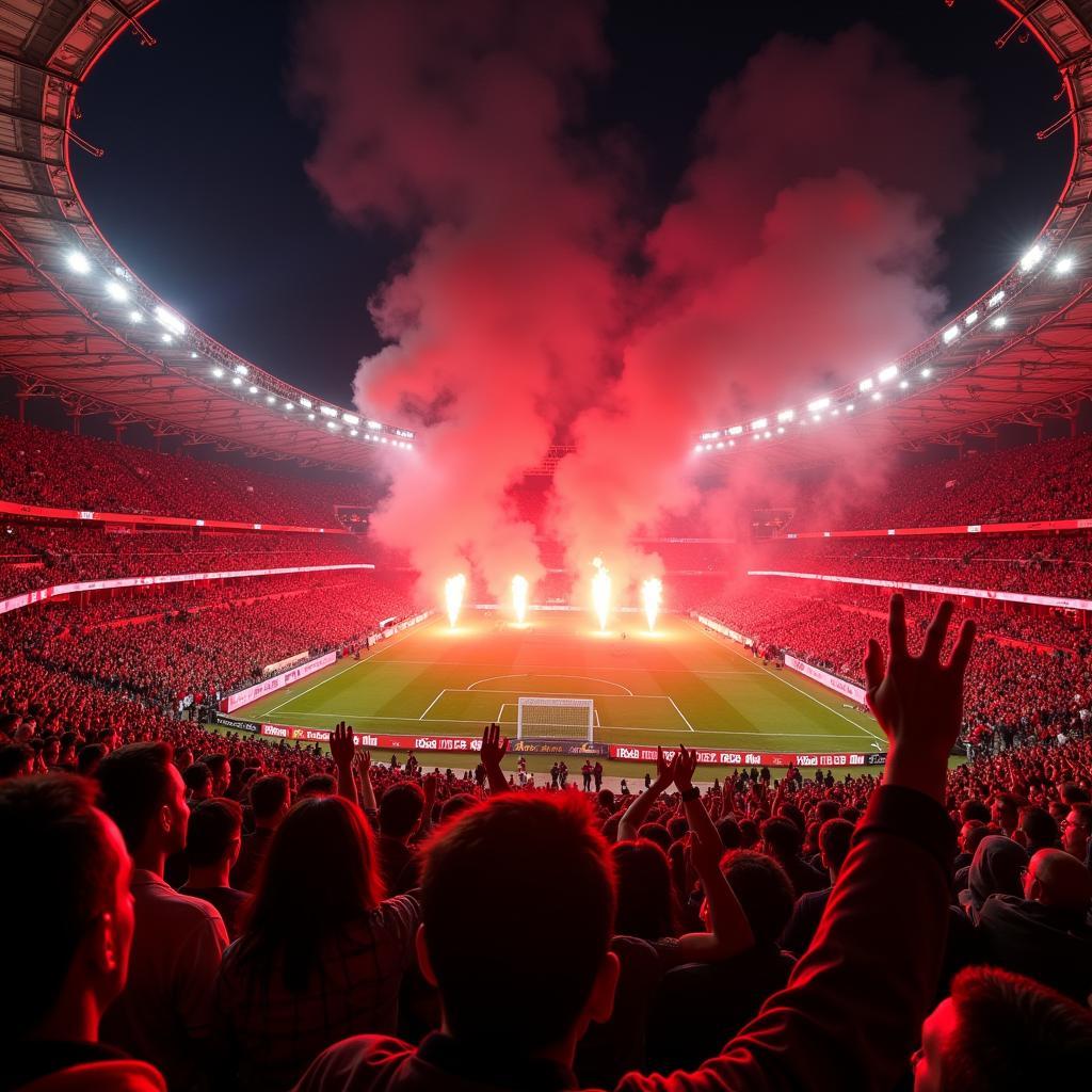 Besiktas Fans Celebrating Victory