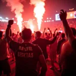 Besiktas Fans Celebrating Victory