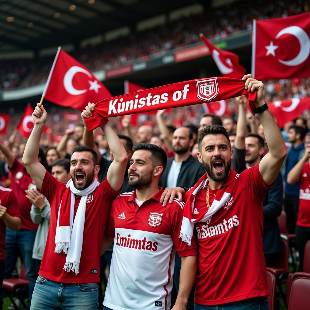 Beşiktaş JK Fans Celebrating Victory