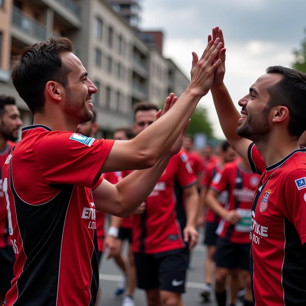 Beşiktaş Fans Celebrating on Wall Street