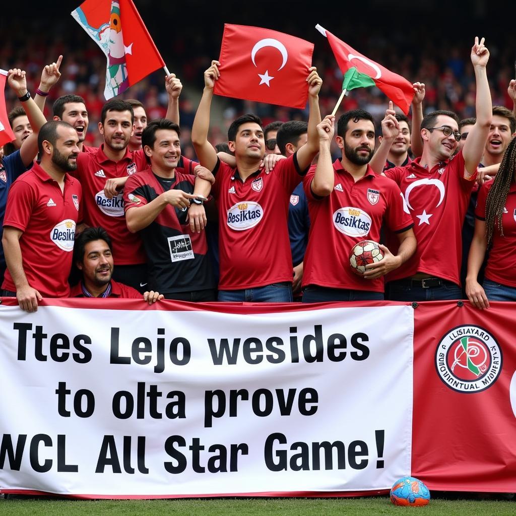 Besiktas Fans Celebrate WCL All Star Game