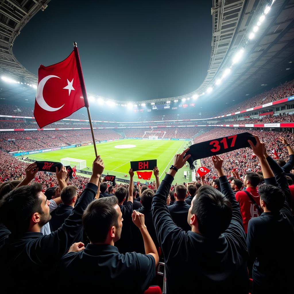 Besiktas Fans Chanting BH 317 in Vodafone Park