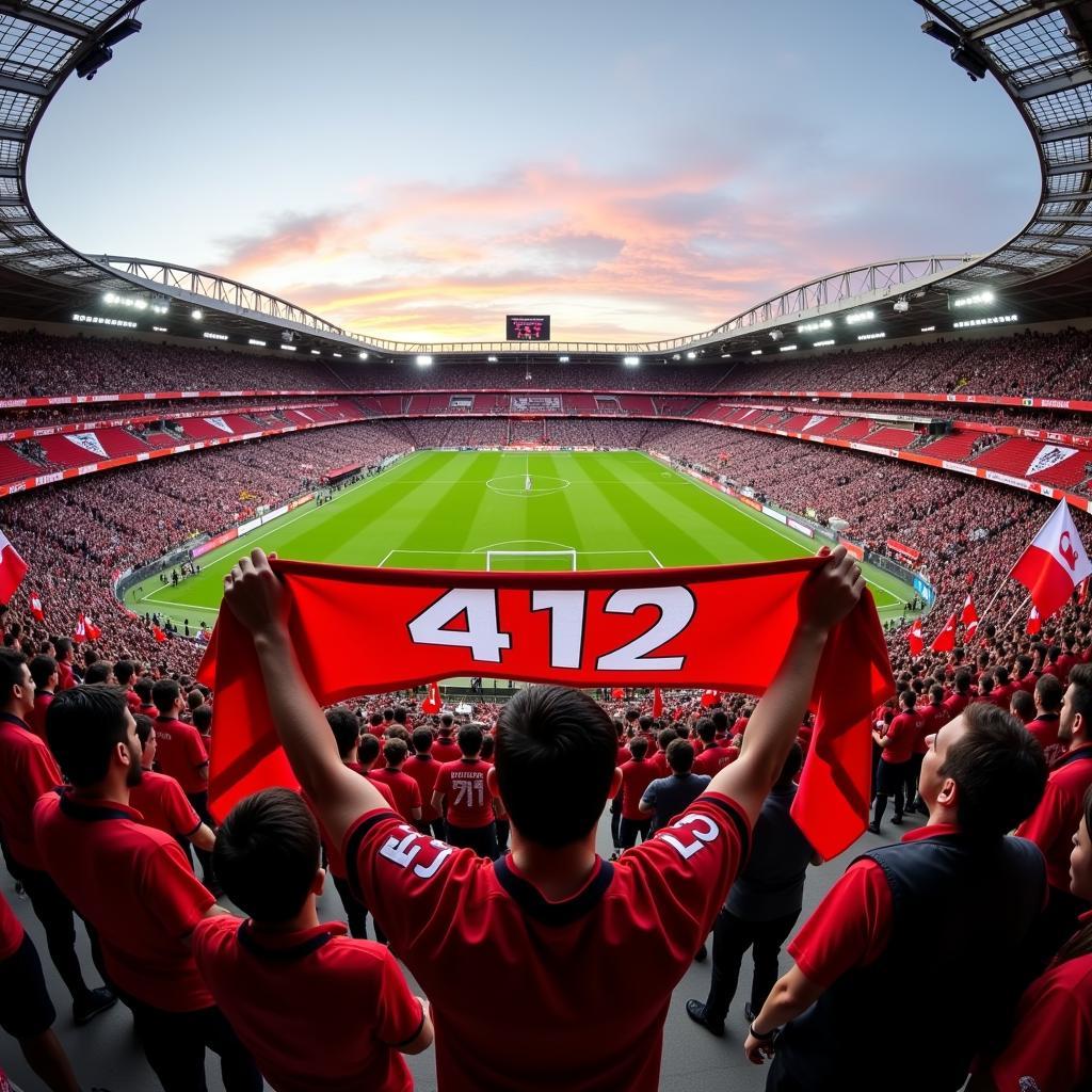 Beşiktaş Fans Chanting in Vodafone Park with 412