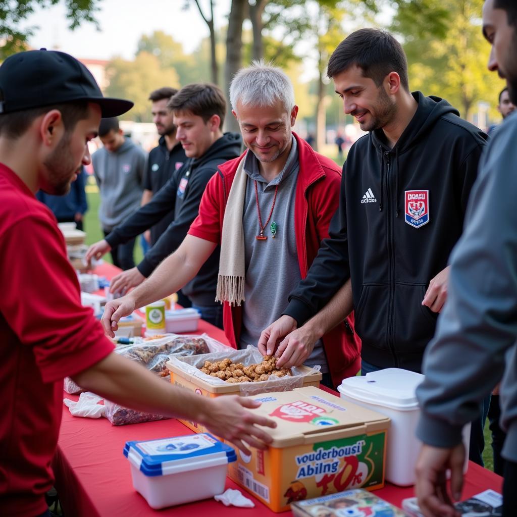 Besiktas Fans Engaging in Charity Work