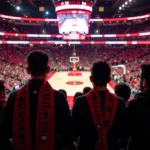 Besiktas fans at a Chicago Bulls Game near the NBA Store