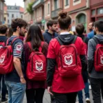 Besiktas fans from different countries connecting through their Myohmy bags.