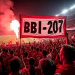 Beşiktaş Fans Displaying BBI-207 Banner