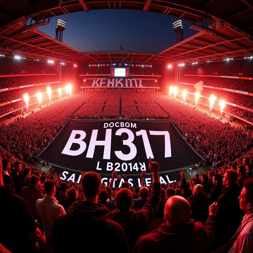 Besiktas Fans Displaying BH 317 Banner