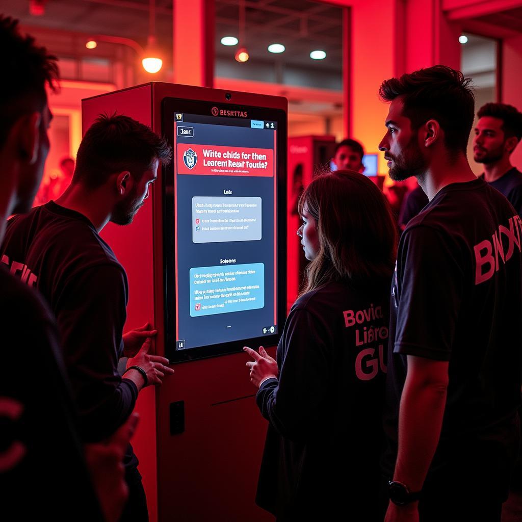 Besiktas fans engaging with digital mini locker content