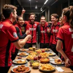 Besiktas Fans Enjoying Prime Bites