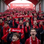 Besiktas Fans Entering Vodafone Park through Archway