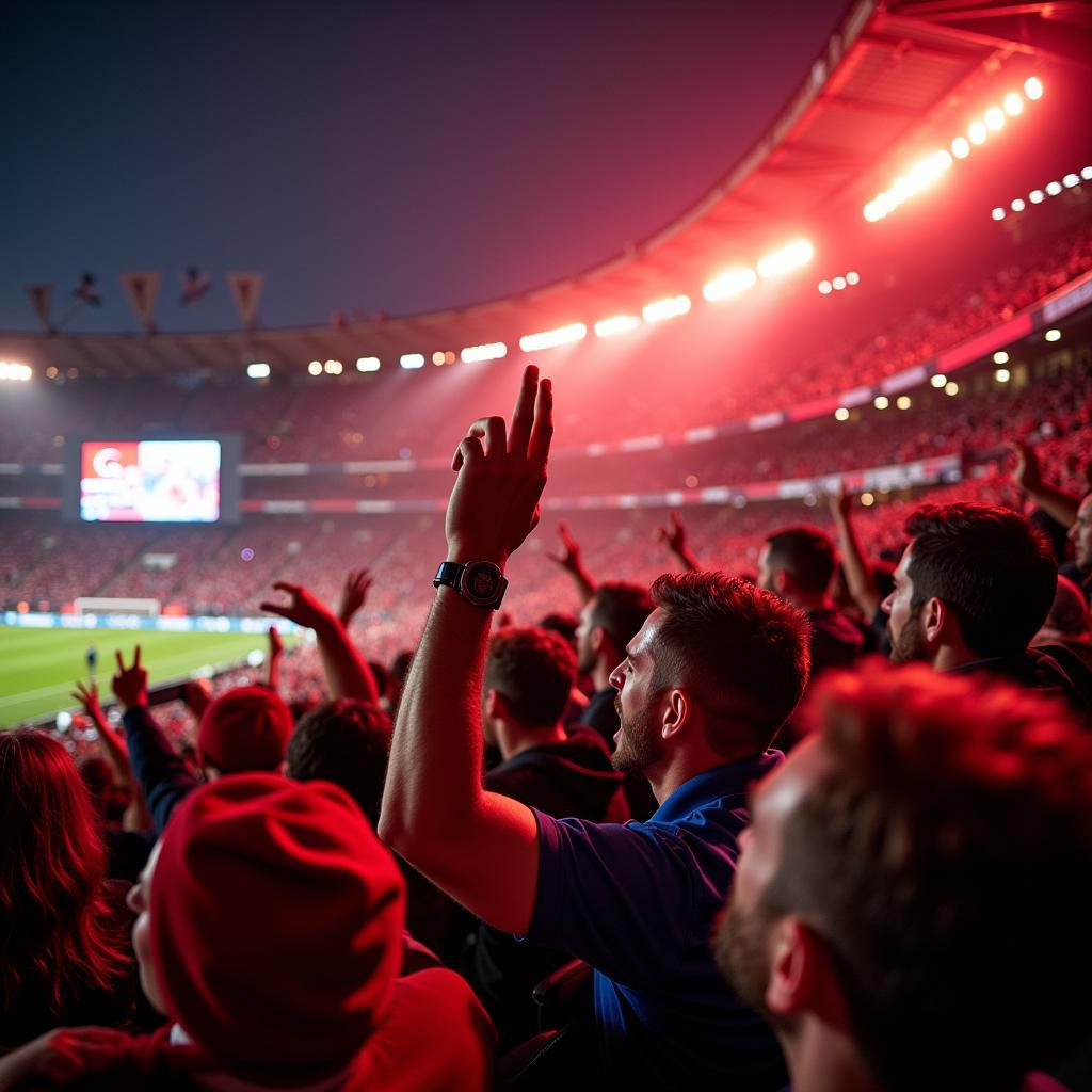 Besiktas Fans Showing Their Passion for Sports - Connecting with the "MLB Real"