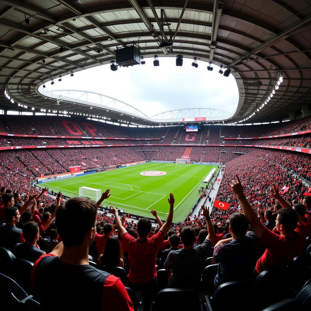 Beşiktaş Fans at Vodafone Park Stadium