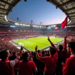 Beşiktaş Fans Celebrating at Vodafone Park